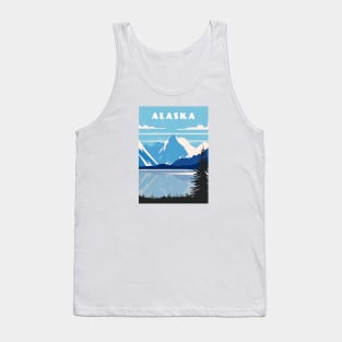 Alaska, USA .Retro travel poster Tank Top